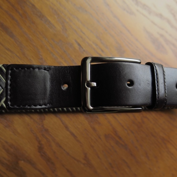 Tommy Bahama Black Leather Braided (40) NEW 🌴 - Picture 6 of 7